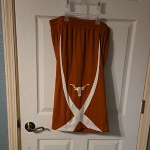 Nike Orange and White Athletic Shorts